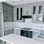 dark tone kitchen unit